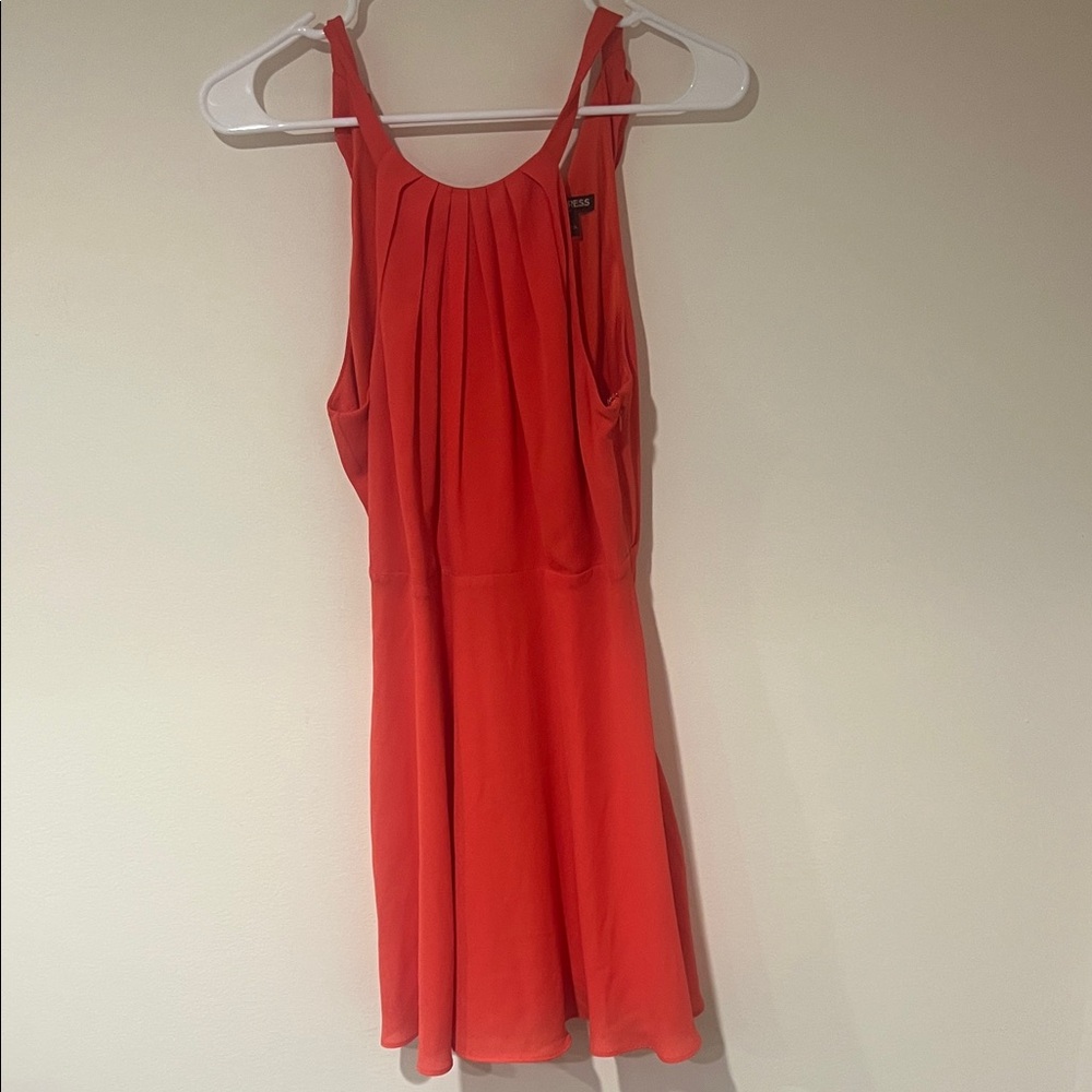 Express Vibrant Red Mini Dress